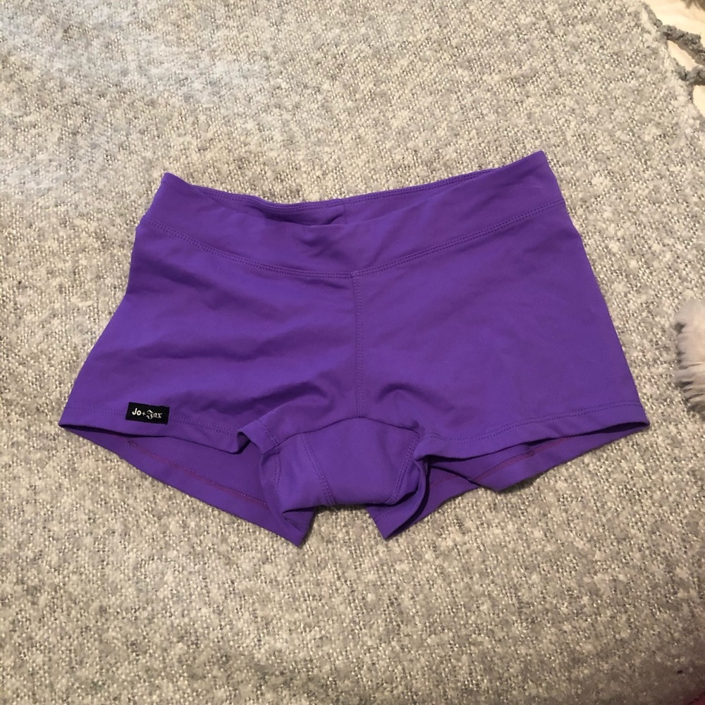 Bright purple booty shorts. Size medium